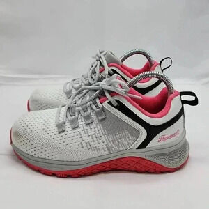 Thorogood Womens AST Low Steel Toe Safety Sneaker Shoes White Pink Size 7.5M